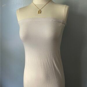 Strapless White Dress